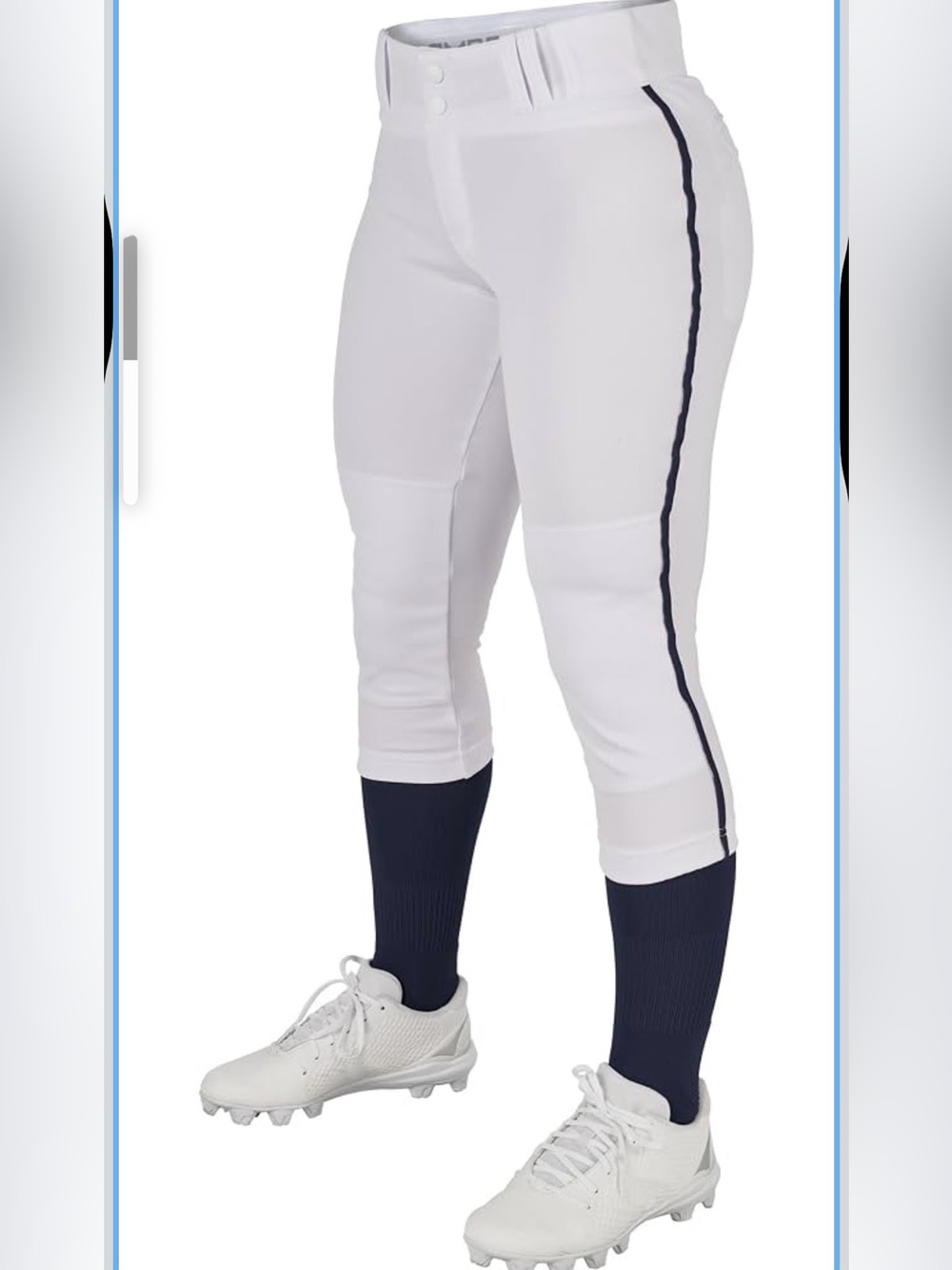 Champro Tournament Traditional Low-Rise Softball Pants with Braid XL. 2675/bb16